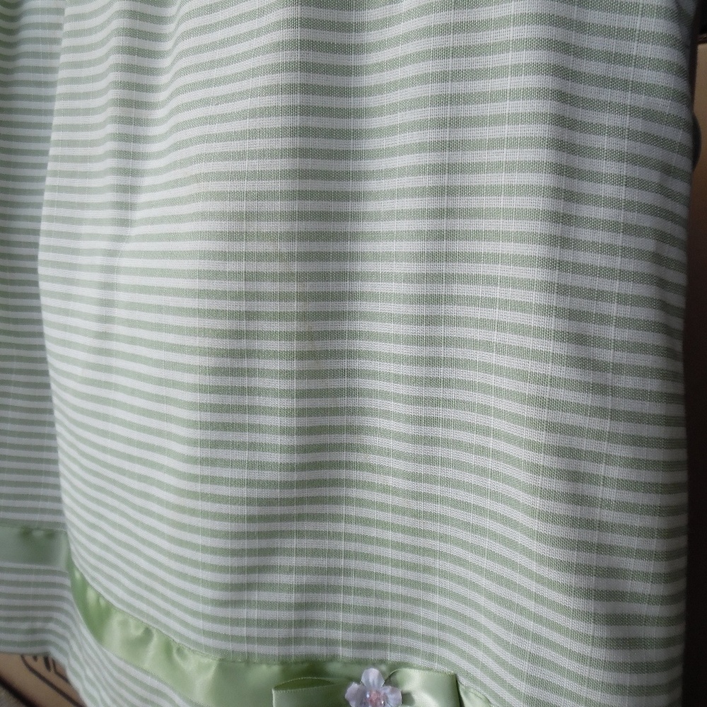 Green Striped Spring Dress - Picture 7 of 8